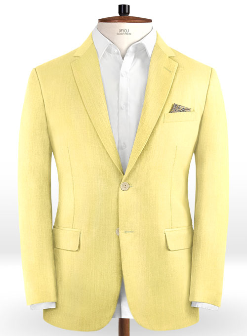 Scabal Yellow Wool Suit