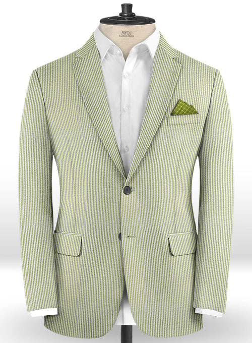 Seersucker Green Suit