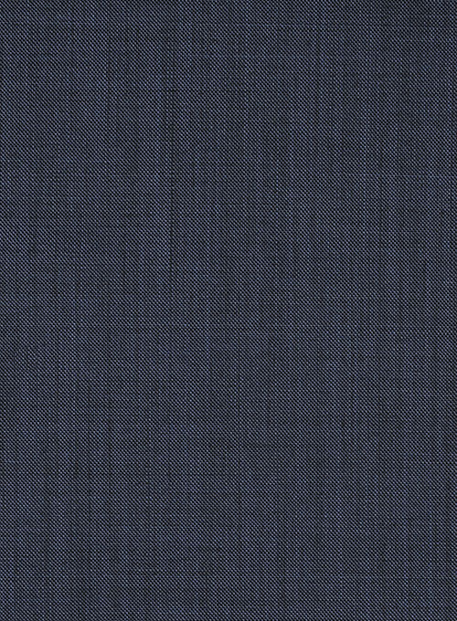 Sharkskin Steel Blue Wool Suit