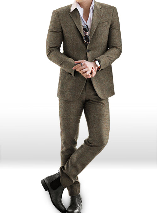 Showman Brown Tweed Suit