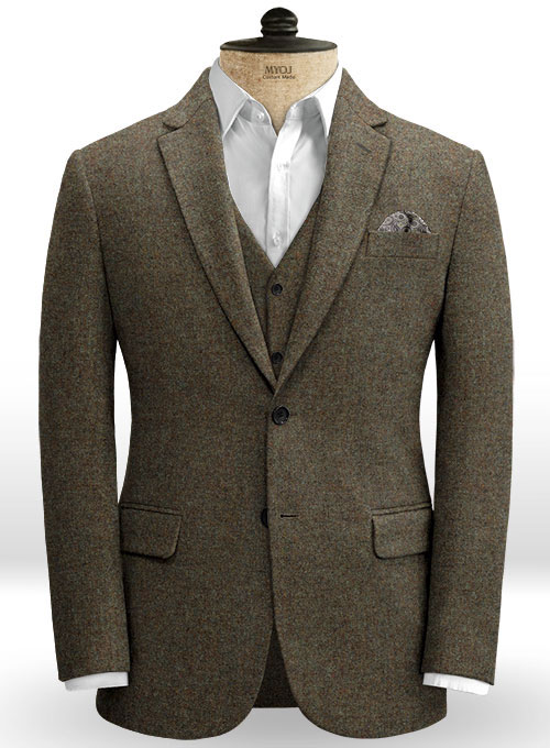 Showman Brown Tweed Suit