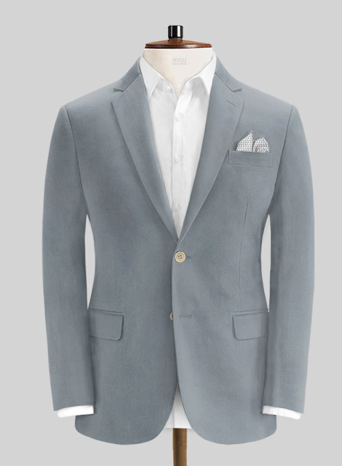Slate Blue Stretch Chino Suit - Click Image to Close