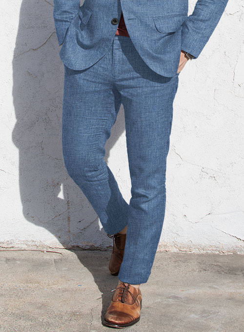 Solbiati Denim Light Blue Linen Suit