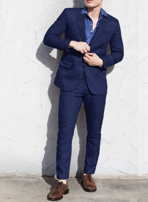 Solbiati Indigo Linen Suit - Click Image to Close