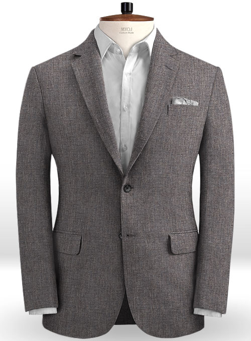 Solbiati Raw Brown Linen Suit : Made To Measure Custom Jeans For Men ...