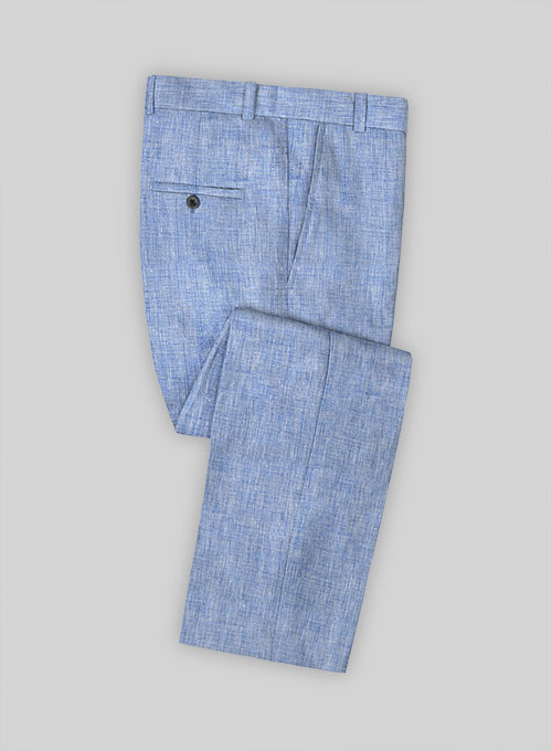 Solbiati Artic Blue Linen Suit - Click Image to Close