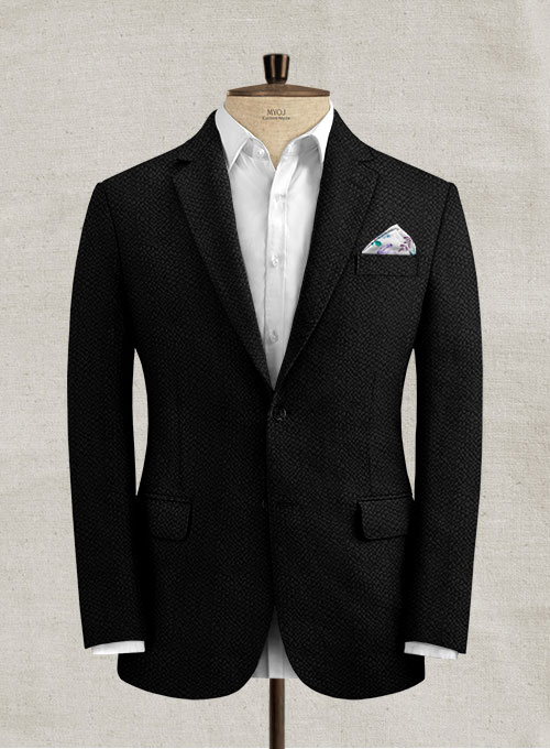 Solbaiti Black Seersucker Suit - Click Image to Close