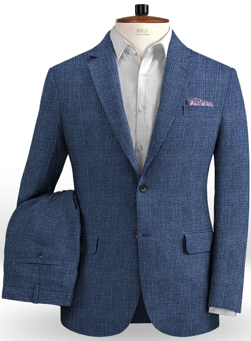 Solbiati Blue Prince Linen Suit