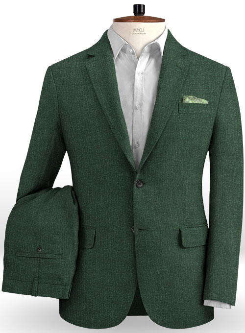 Solbiati Bottle Green Linen Suit