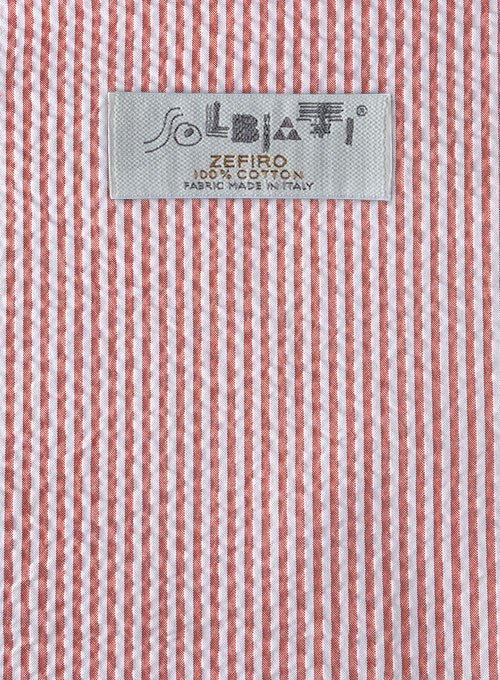 Solbiati Coral Red Seersucker Suit - Click Image to Close