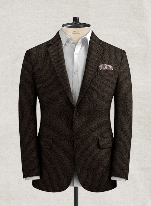 Solbiati Dark Brown Seersucker Suit - Click Image to Close
