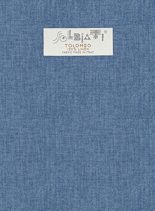 Solbiati Denim Light Blue Linen Suit - Click Image to Close