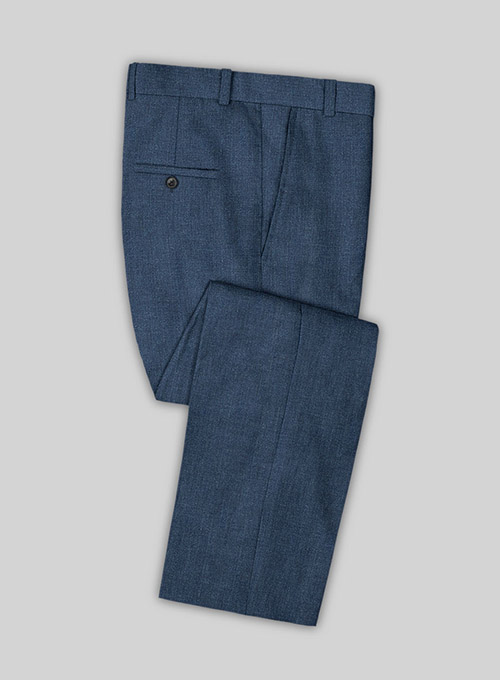 Solbiati Denim Mid Blue Linen Suit - Click Image to Close