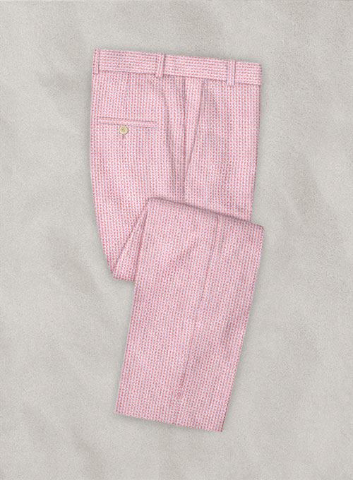 Solbiati Gingham Pink Seersucker Suit