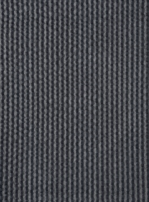 Solbiati Gray Blue Seersucker Suit