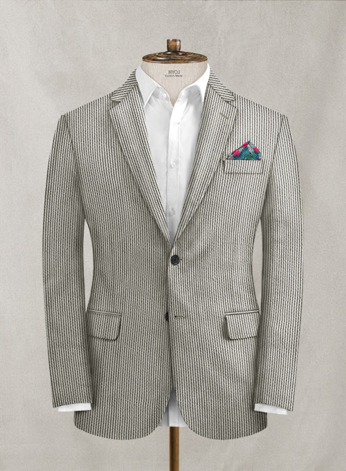 Solbiati Gray Seersucker Suit - Click Image to Close