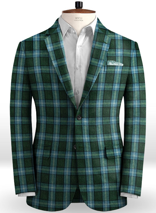 Solbiati Green Glen Linen Suit - Click Image to Close