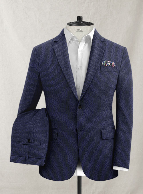 Solbiati Navy Blue Seersucker Suit