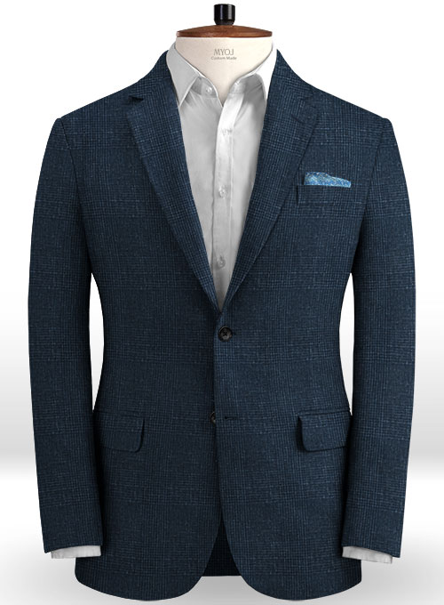Solbiati Navy Prince Linen Suit - Click Image to Close