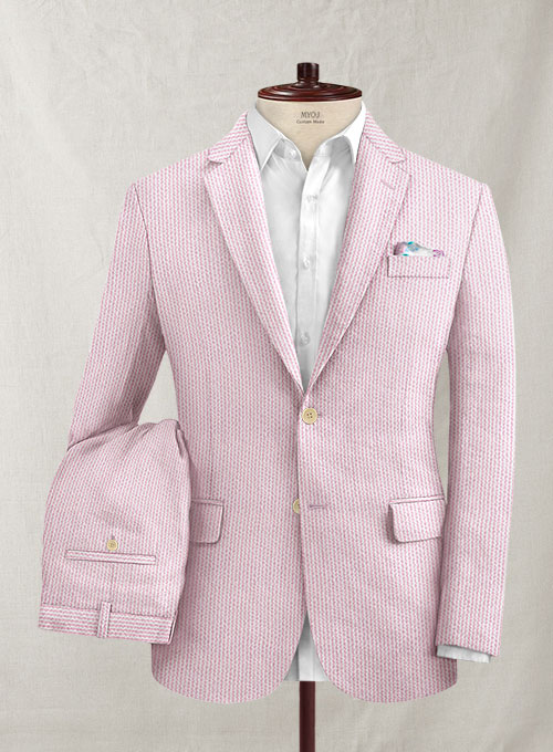 Solbiati Pink Seersucker Suit