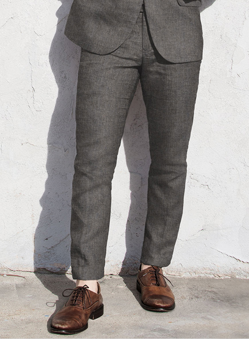 Solbiati Raw Brown Linen Suit - Click Image to Close