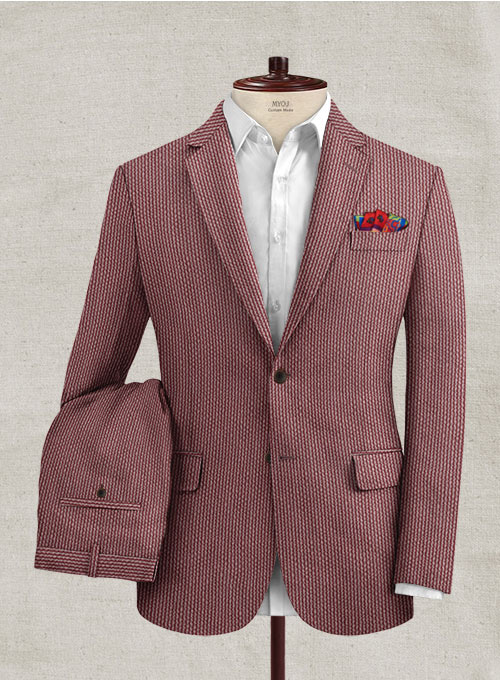 Solbiati Rosewood Seersucker Suit : Made To Measure Custom Jeans For ...