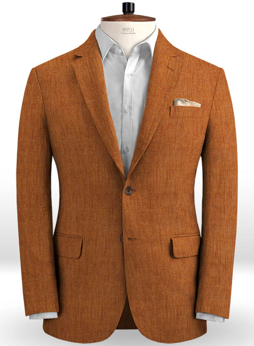 Solbiati Rust Linen Suit - Click Image to Close