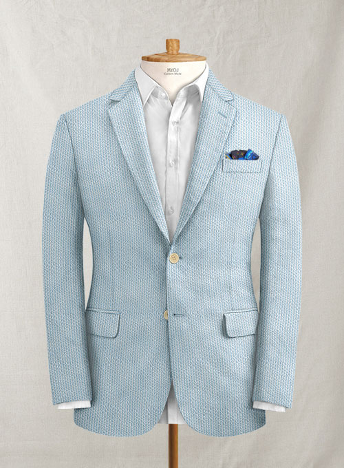 Solbiati Sky Blue Seersucker Suit