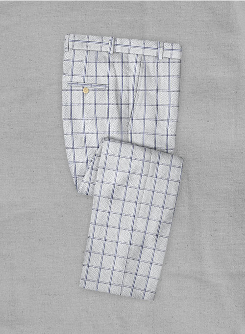 Solbiati White Checks Seersucker Suit - Click Image to Close