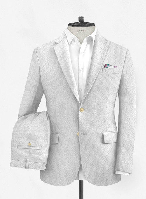 Solbiati White Seersucker Suit