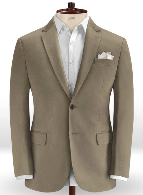 Spring Brown Stretch Chino Suit