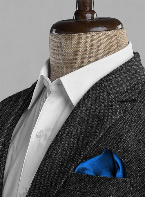 Stone Charcoal Tweed Suit - Click Image to Close