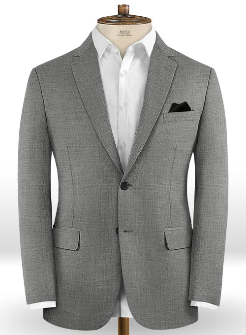 Stretch Gray Wool Suit