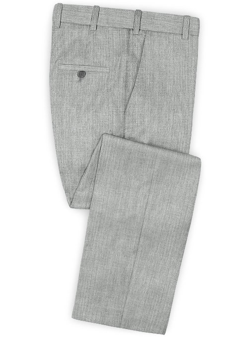 Stretch Light Gray Wool Suit - Click Image to Close