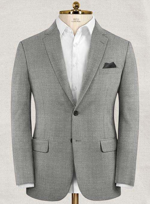Stretch Mid Gray Wool Suit