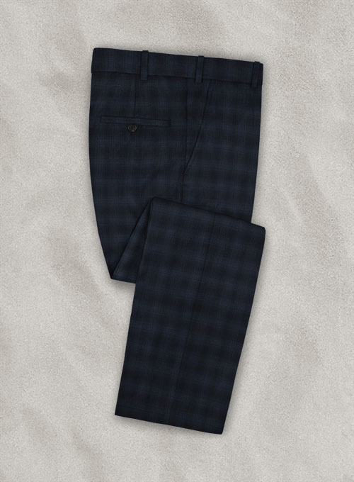 Stretch Scot Blue Wool Suit