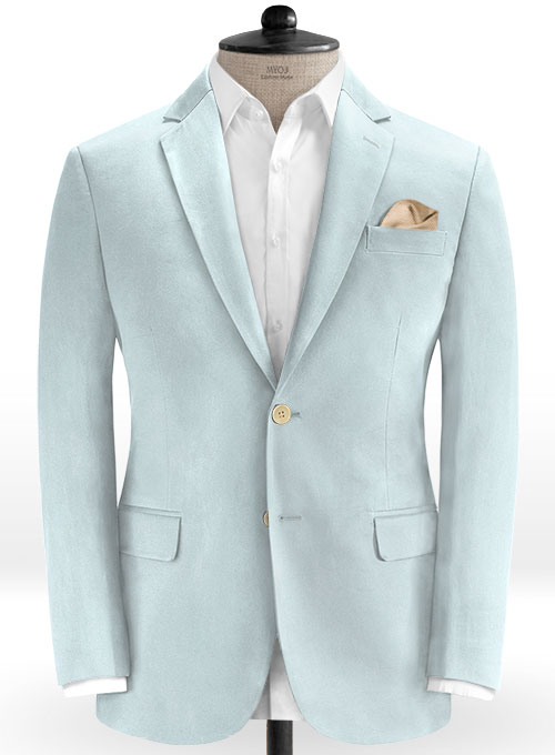 Stretch Summer Weight Spring Blue Chino Suit