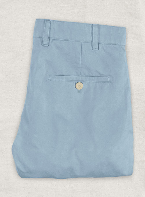 Stretch Summer Weight Steel Blue Chino Suit