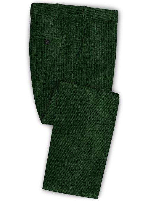 Stretch English Green Corduroy Suit