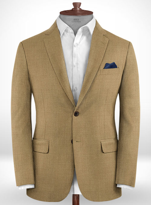 Tan Khaki Wool Suit