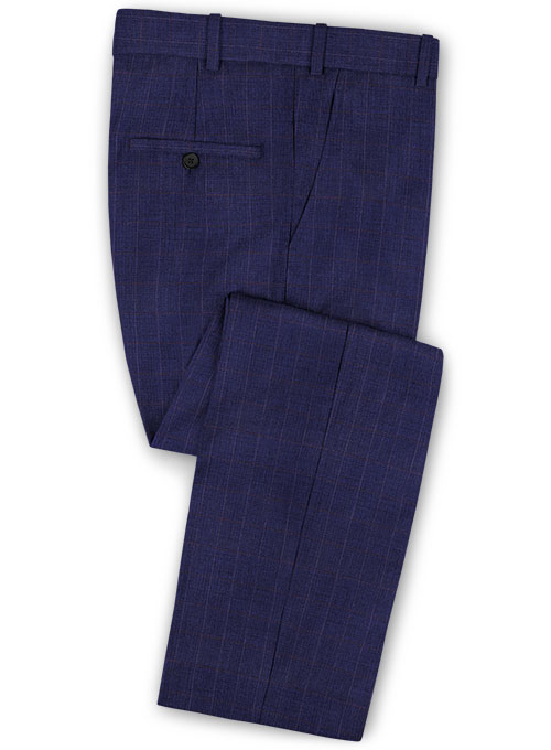 Tap Blue Cotton Wool Stretch Suit