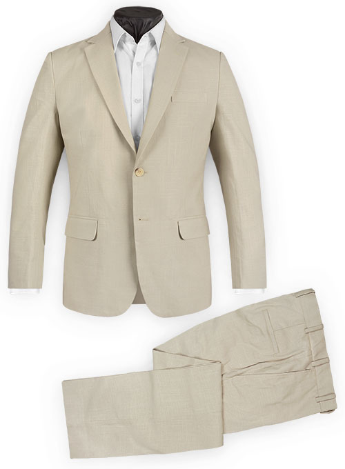 Tropical American Beige Linen Suit - Special Offer