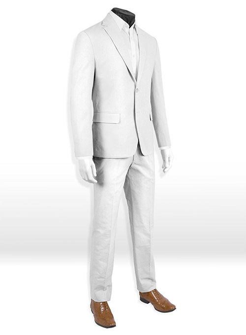 Tropical White Linen Suit - Special Offer