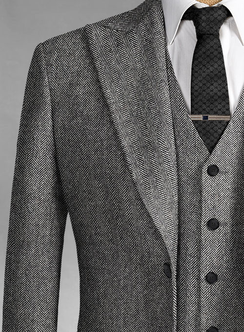 Thomas Shelby Peaky Blinders Vintage Gray Tweed Suit - Click Image to Close