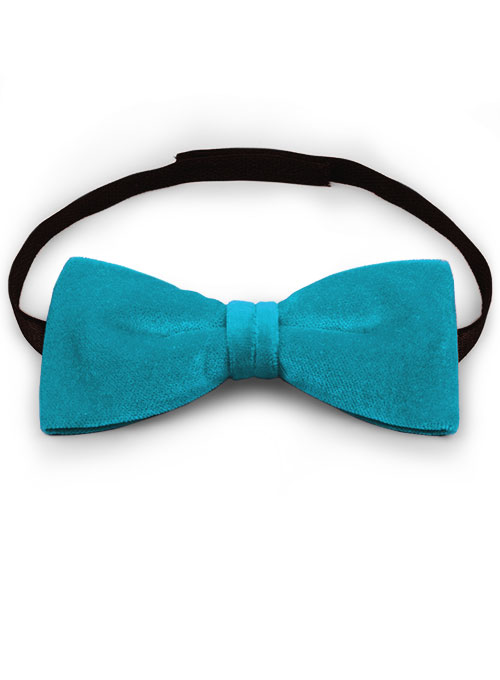 Velvet Bow - Turquoise - Click Image to Close