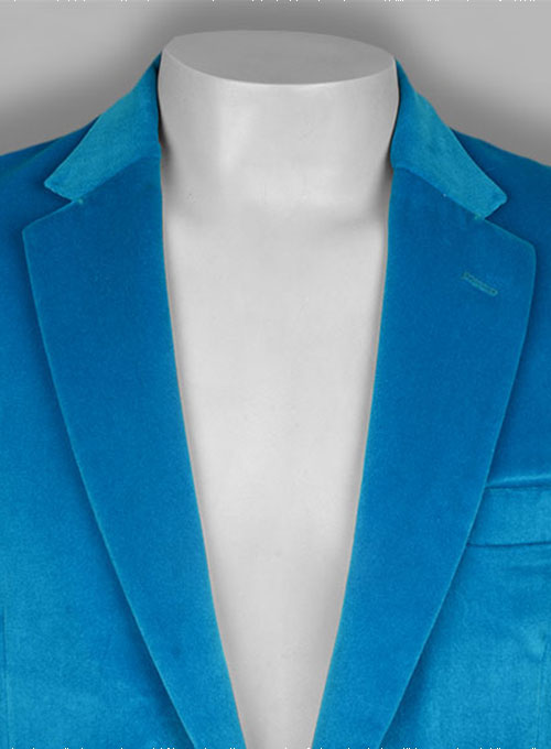 Turquoise Velvet Jacket