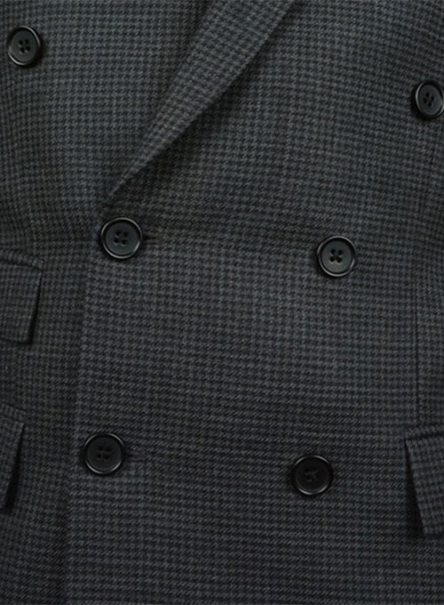 Tweedy Black Houndstooth Wool Jacket