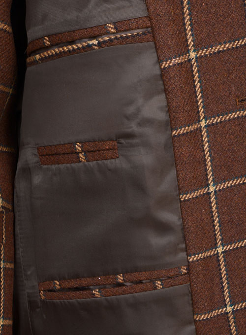 Vintage Brown Glen Royal  Tweed Jacket
