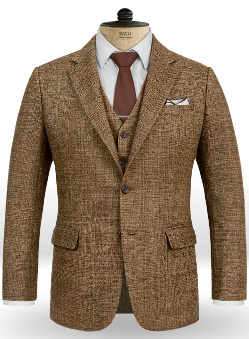 Vintage Glasgow Brown Tweed Suit - Click Image to Close