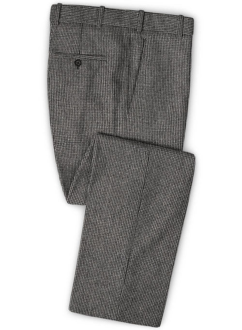 Vintage Gray Macro Weave Tweed Suit - Click Image to Close